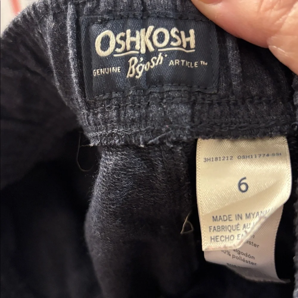 FINAL MARKDOWN Oshkosh B'gosh Charcoal Gray Kids Shorts 6
